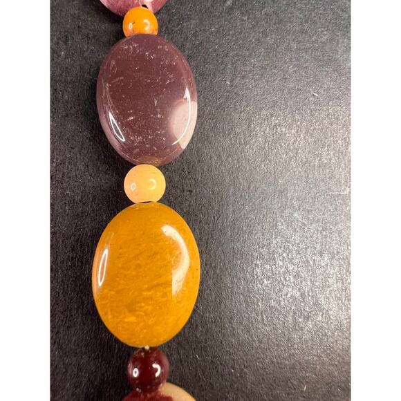 NEW Mookaite Jasper 24 inch necklace with sterling silver clasp - Picture 8 of 12